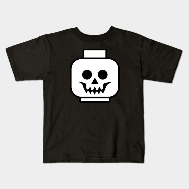 Lego Skull Kids T-Shirt by CraftyMcVillain